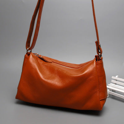 Casual Simple One-shoulder Crossbody Women's Soft Leather Bag