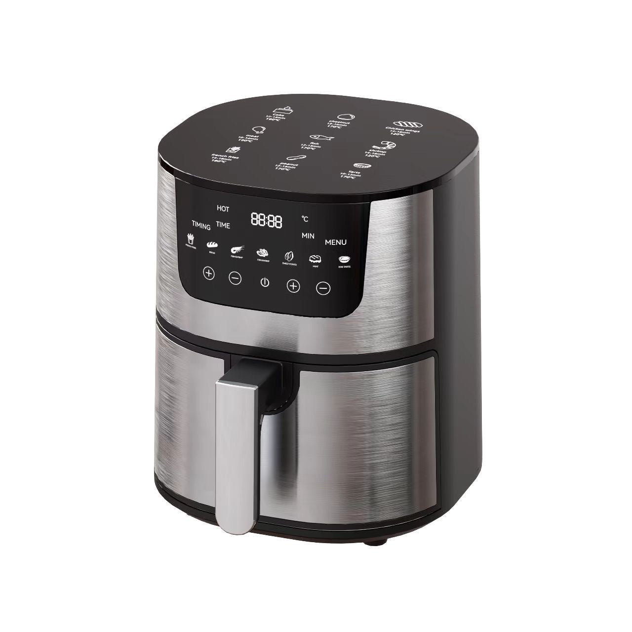 Stainless Steel Smart Visual Air Fryer Household Oven