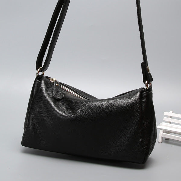 Casual Simple One-shoulder Crossbody Women's Soft Leather Bag