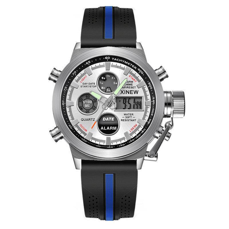 Men's Fashion Belt Multi-functional Watch