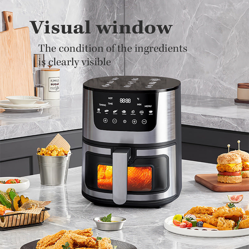 Stainless Steel Smart Visual Air Fryer Household Oven