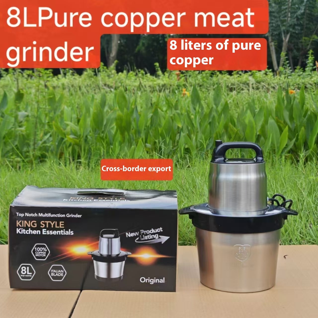 Meat Grinder Household Stainless Steel Multi-function Food Processor