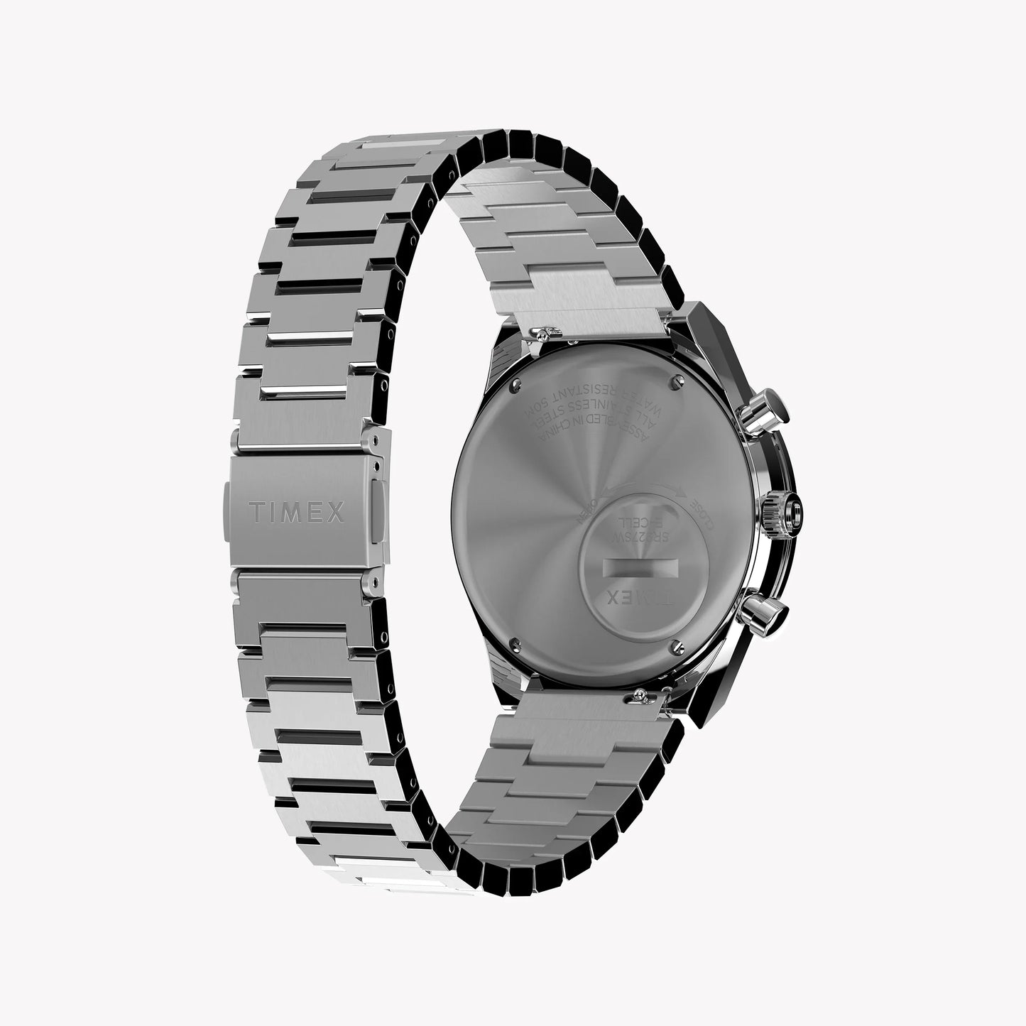 Timex Men's Stainless Steel Blue Dial Watch, Silver | TW2W51600-1