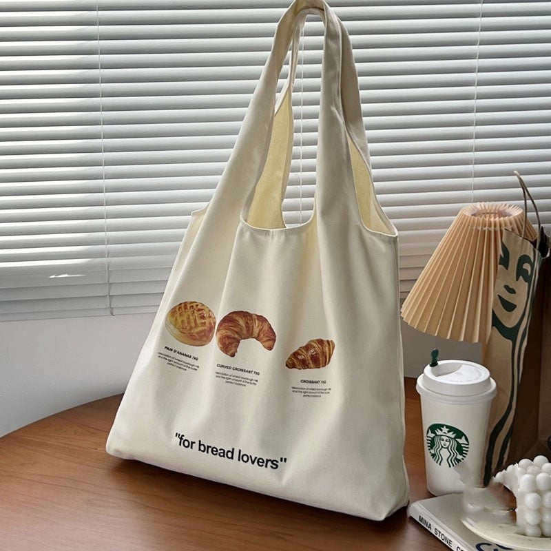 Bread Lovers Can Celebrate Croissant One-shoulder Canvas Bag