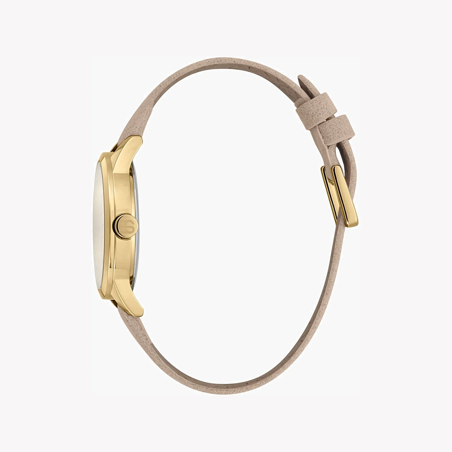 Esprit Women's Beige Faux Leather Watch, Silver Dial | ES1L207M0045-2