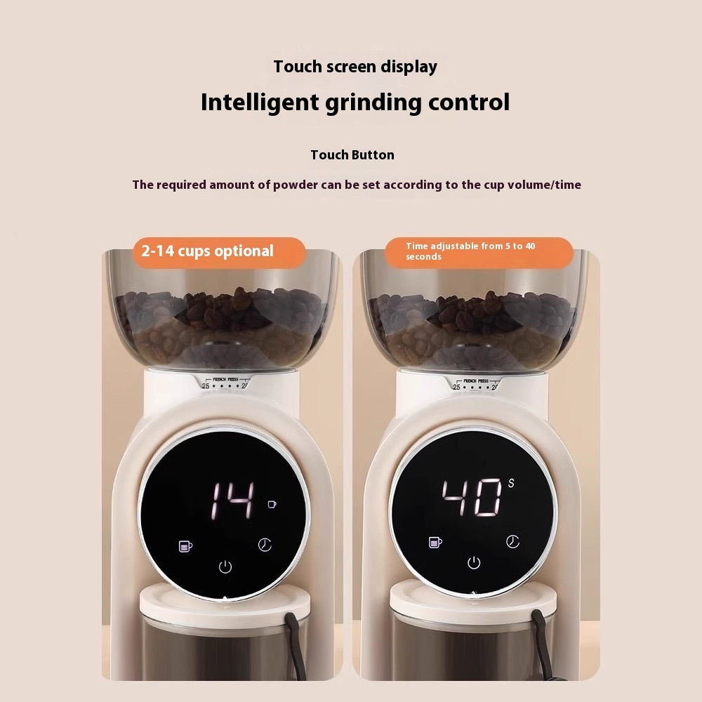 Smart Electric Grinder Adjustable Scale Household Coffee Machine