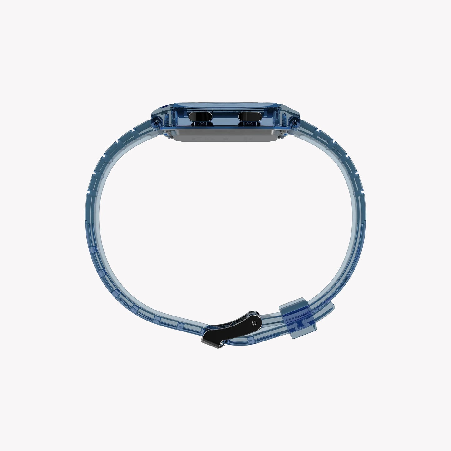 Timex Unisex Blue Resin Watch, Transparent Blue | TW2W45100-3