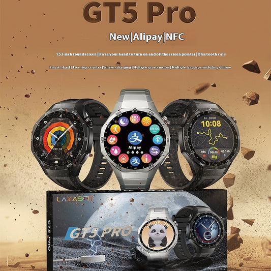GT5Pro Smart Watch Sports Wireless Bluetooth Calling Health Monitoring