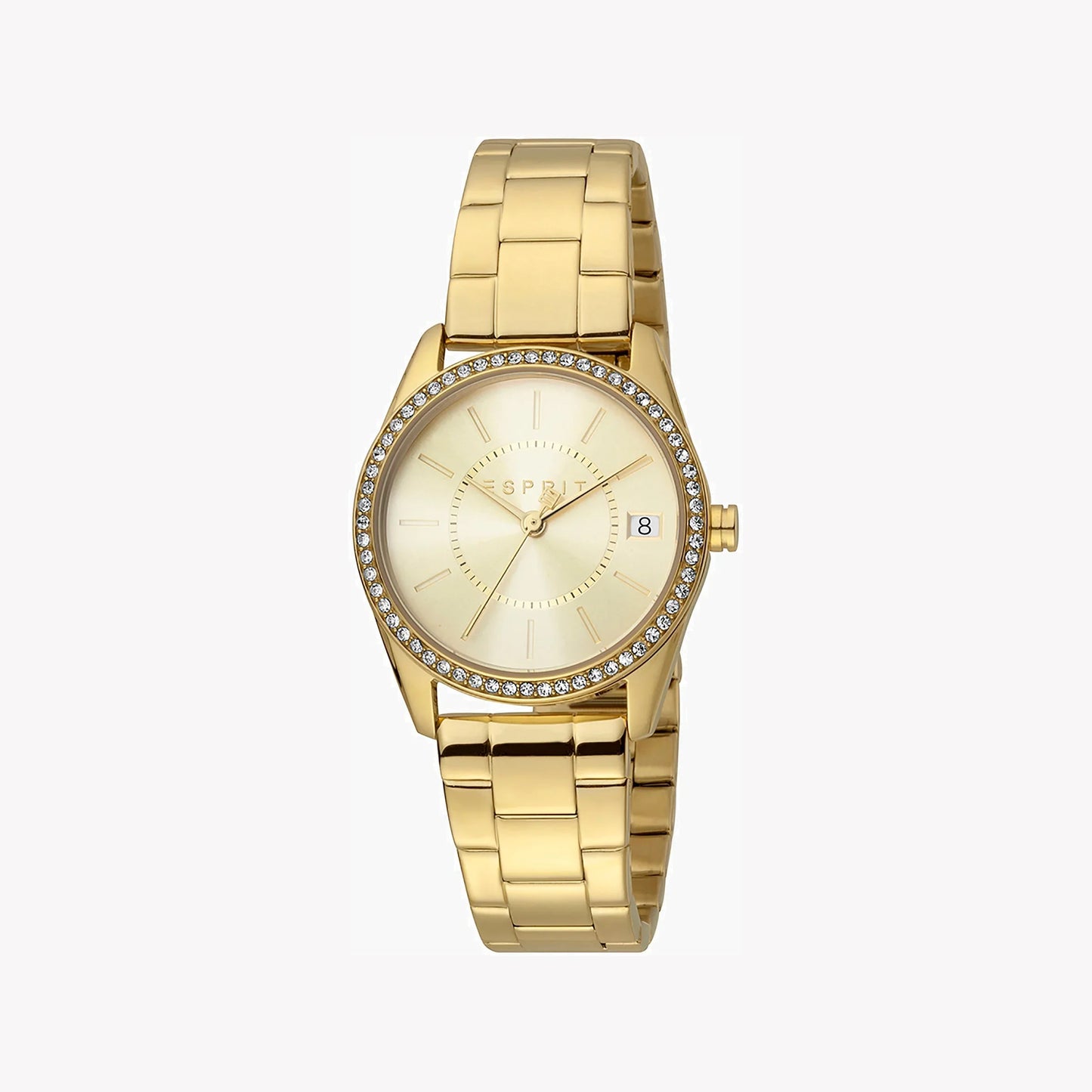 Esprit Women's Gold Stainless Steel Watch, Champagne Dial | ES1L158M0025-0