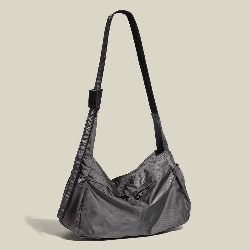 Large Capacity Casual Shoulder Nylon Waterproof Sports Style Messenger Bag