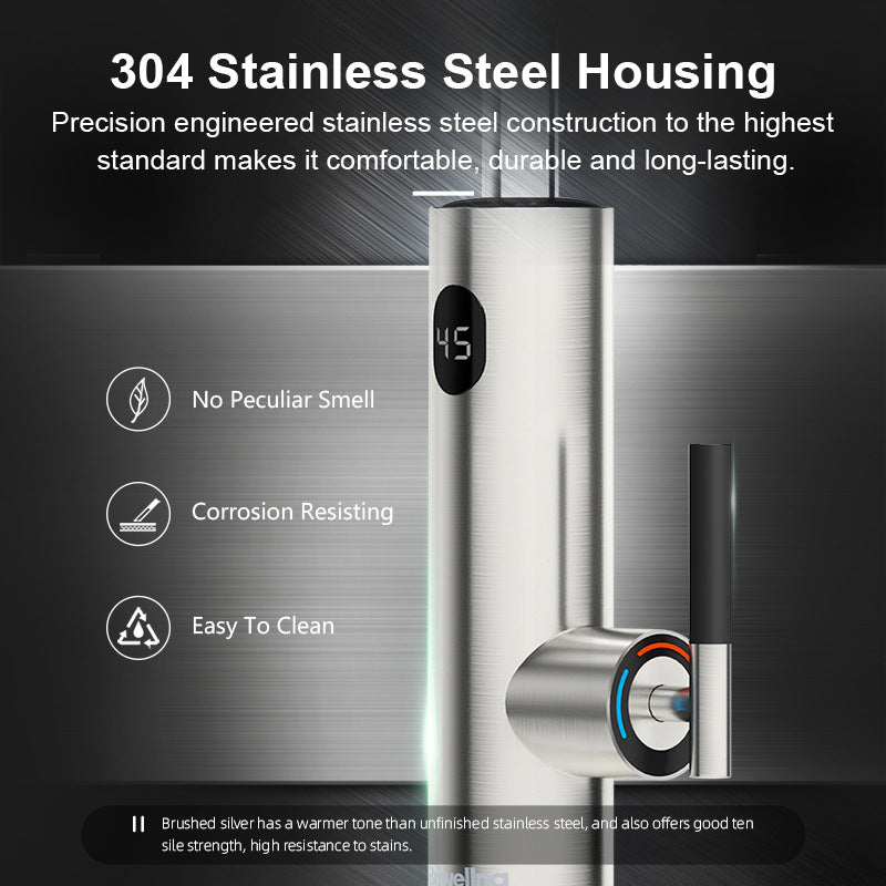 Stainless Steel Digital Display Electric Faucet