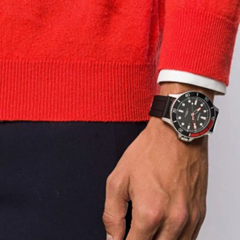 Timex Men's Black Silicone Watch, Brass Case | TW2T30000-3