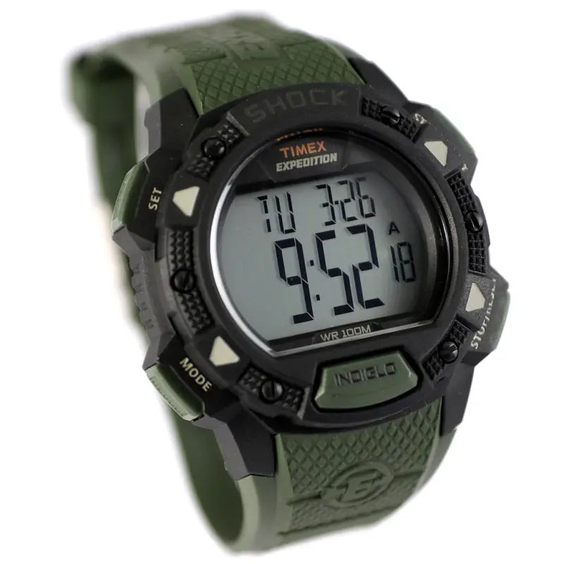 Timex Men's Green Resin Watch, Digital Dial | TW4B09300-3