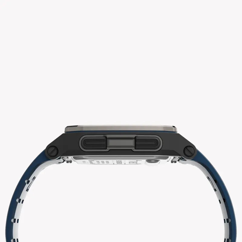 Timex Men's Blue Silicone Watch, Digital Dial | TW5M28800-1
