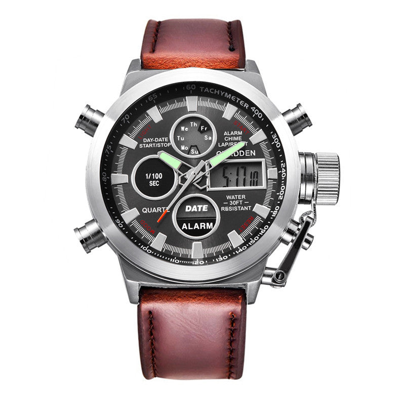 Men's Fashion Belt Multi-functional Watch