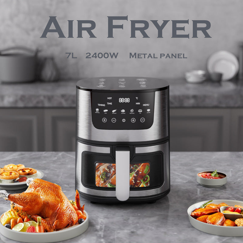 Stainless Steel Smart Visual Air Fryer Household Oven