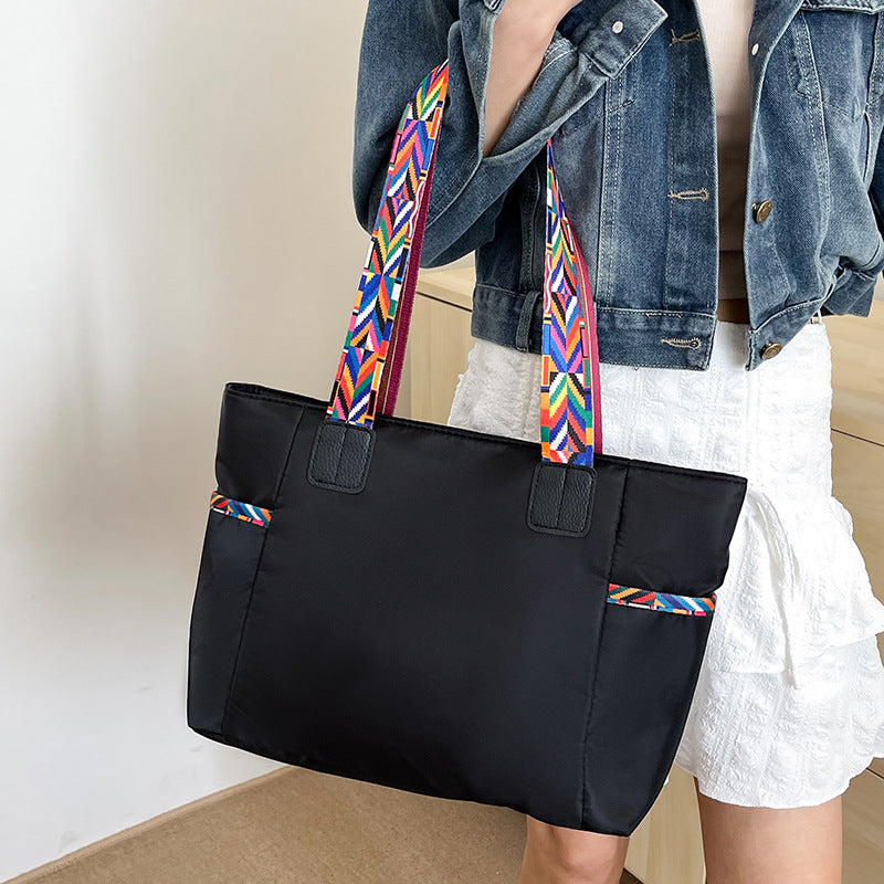 Women's Oxford Cloth Bag Portable And Fashion Shoulder Bag