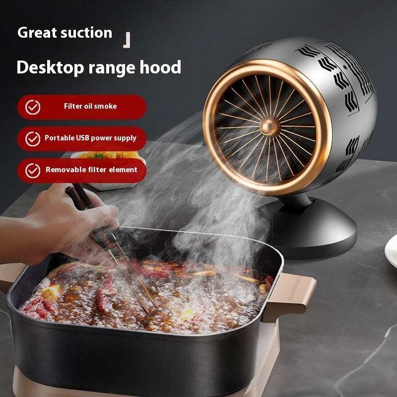 Household Portable Small Desktop Kitchen Ventilator