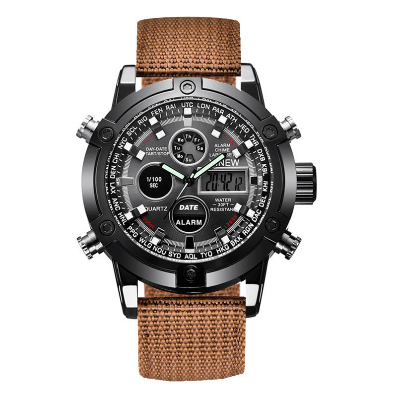 Men's Fashion Belt Multi-functional Watch