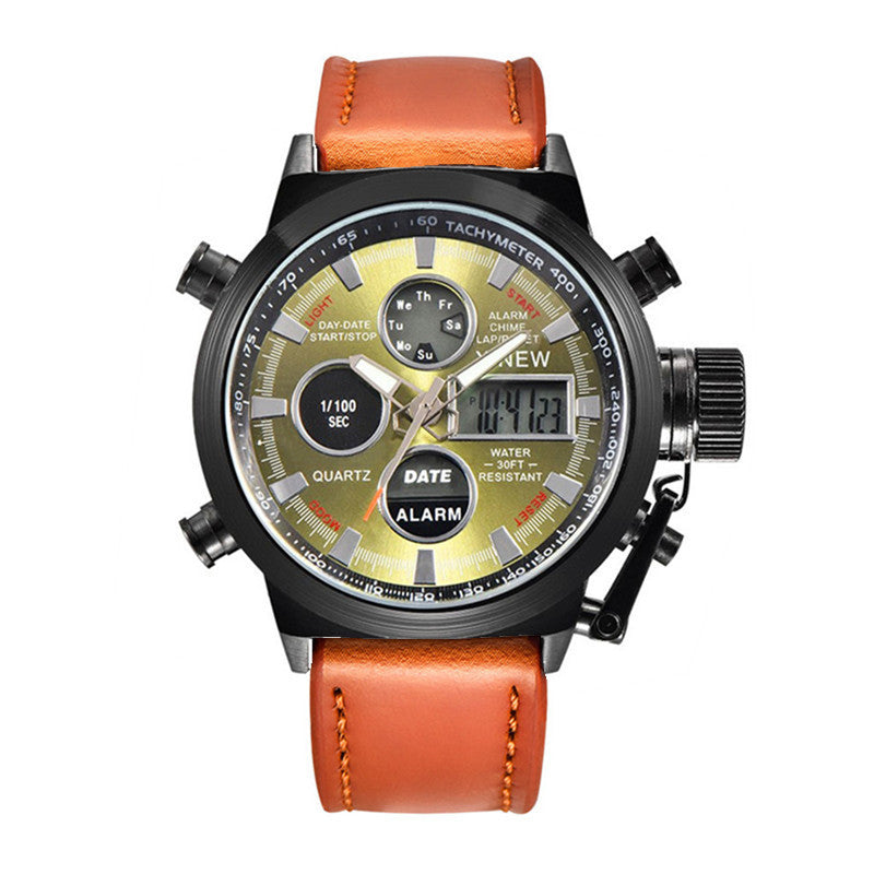 Men's Fashion Belt Multi-functional Watch